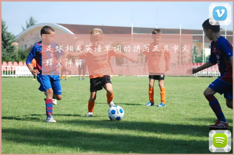 足球相关英语单词的拼写及其中文释义详解